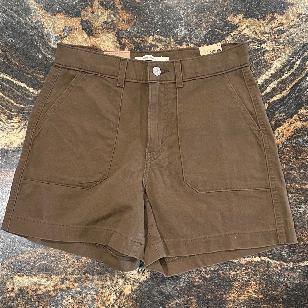Levi's Dark Brown Women's Cargo Shorts